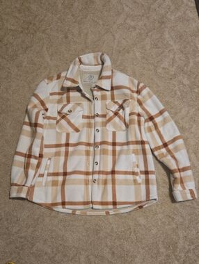 SAGE Collective Button Up Faux Fur Lined Jacket